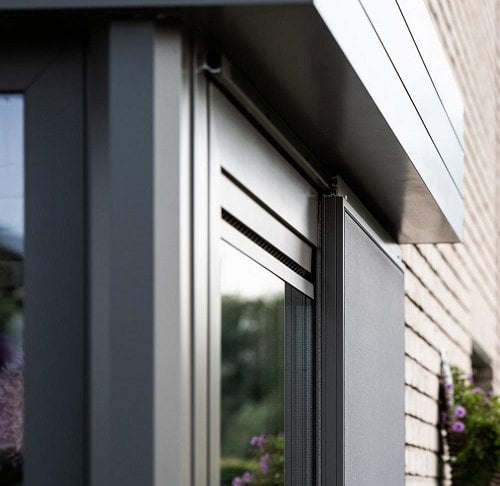 Système de porte coulissante noir